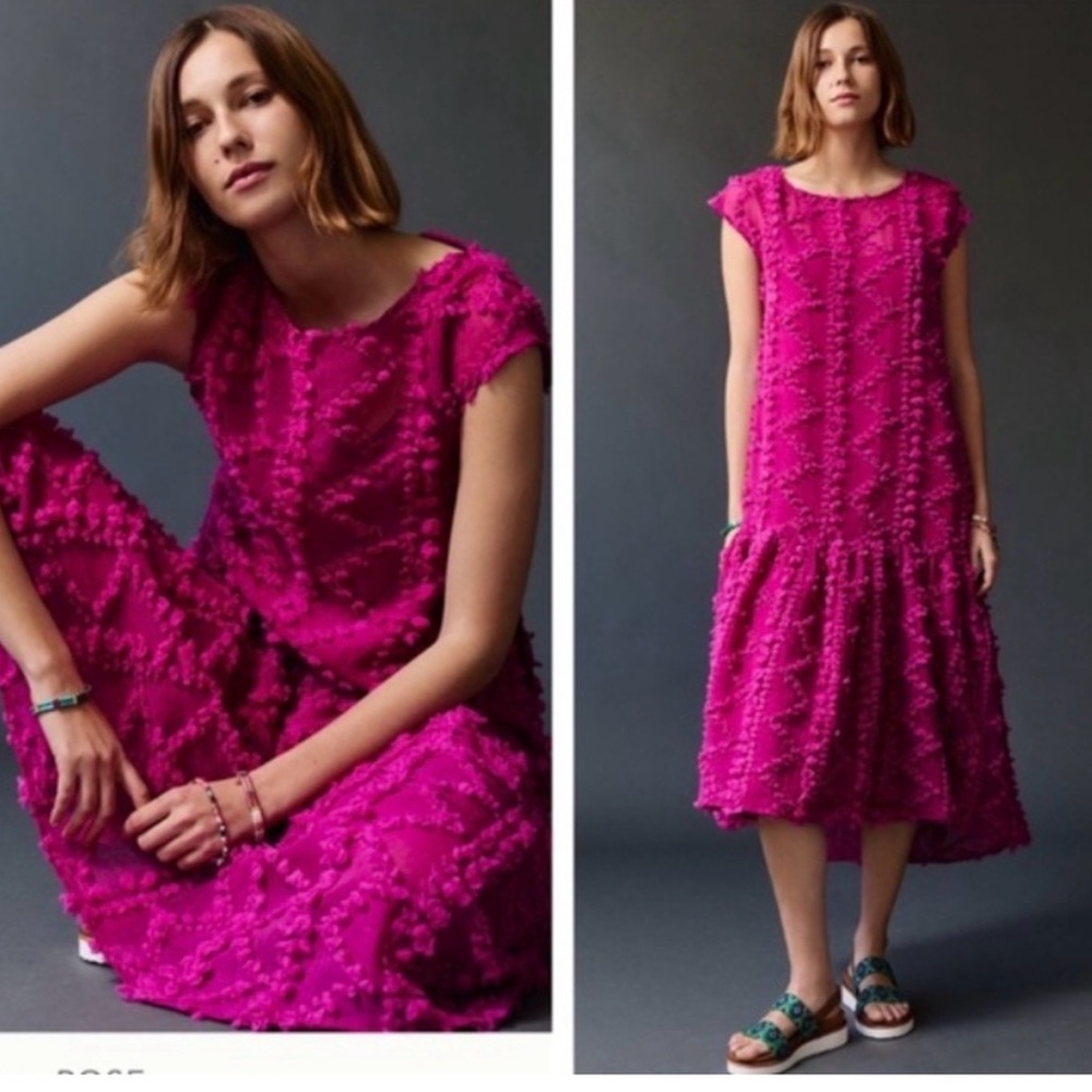 Anthropologie Blythe textured maxi dress sz XS